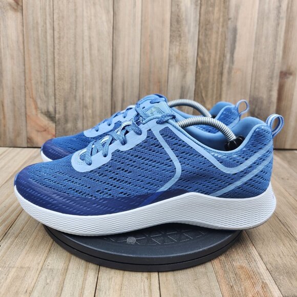 Womens Dansko Sky Blue Mesh size 7 (Euro 38) Athletic Oxford Sneakers Shoes - Picture 1 of 10